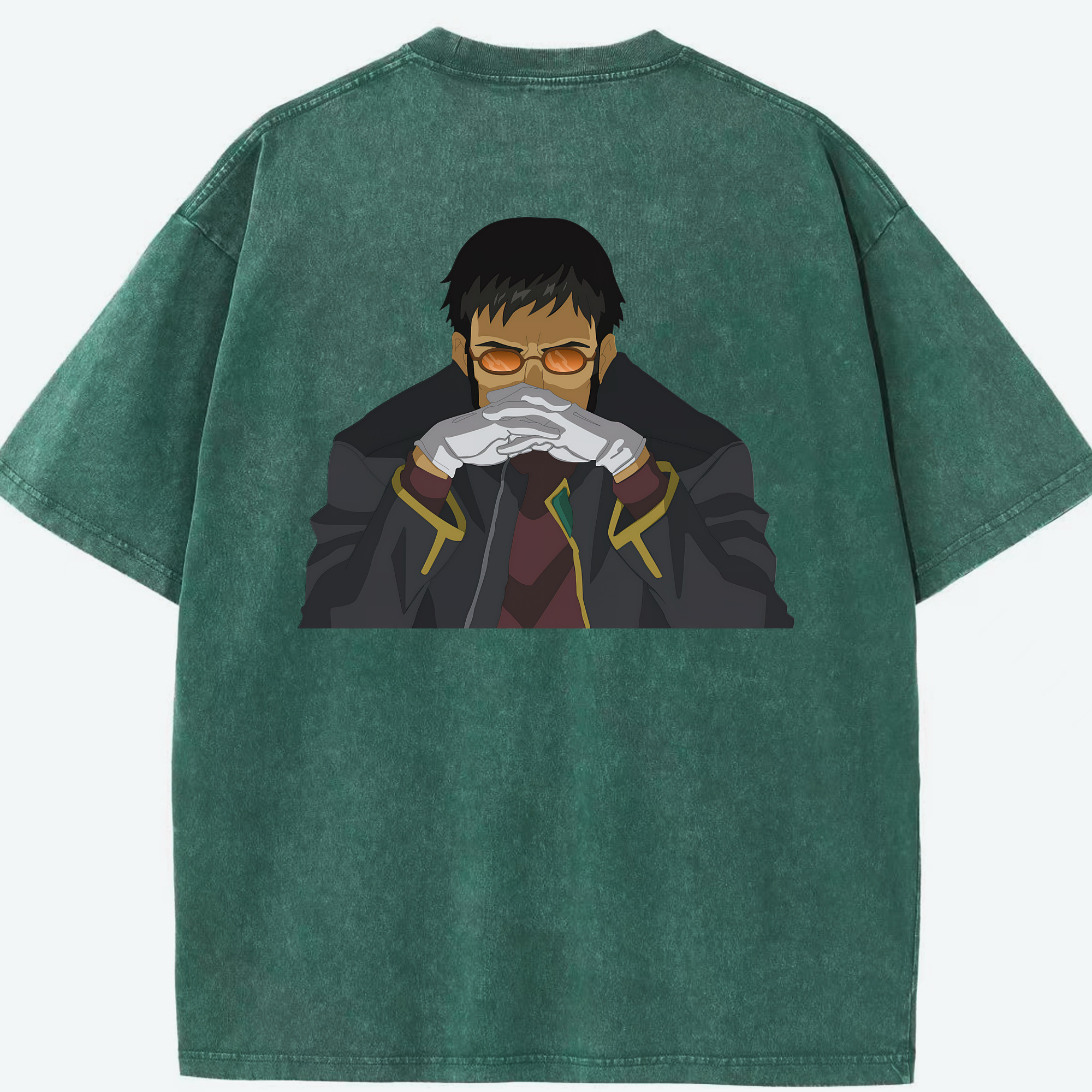 （画像用） EVA 新世紀エヴァンゲリオン 綿100% ヴィンテージ風 半袖Tシャツ（背面プリント）